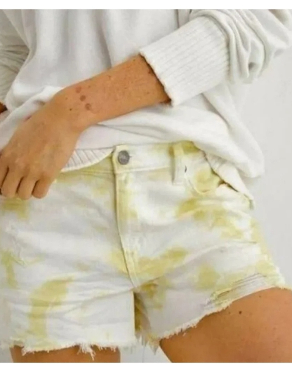 Aerie Womens Daydream Denim Jean Shorts Tie Dye ** Medium ** EUC!!!